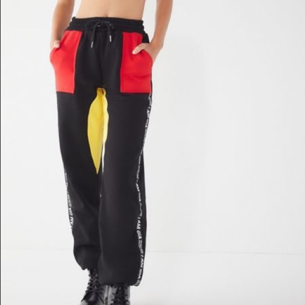I AM GIA Colour Block track pants